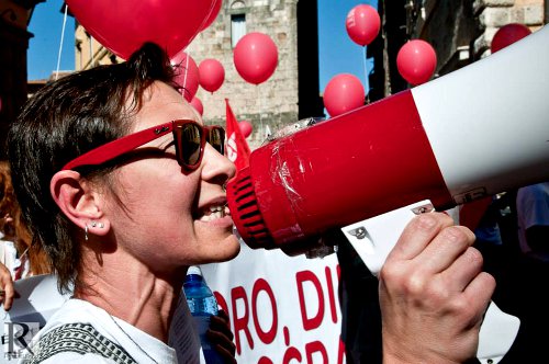 Mps: Le foto della manifestazione