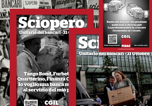 Manifesti Unitari e 10 Locandine per uno sciopero