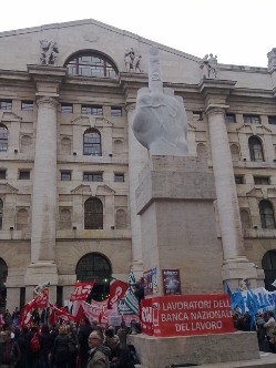 Milano – Piazza affari – 30 ottobre: il presidio