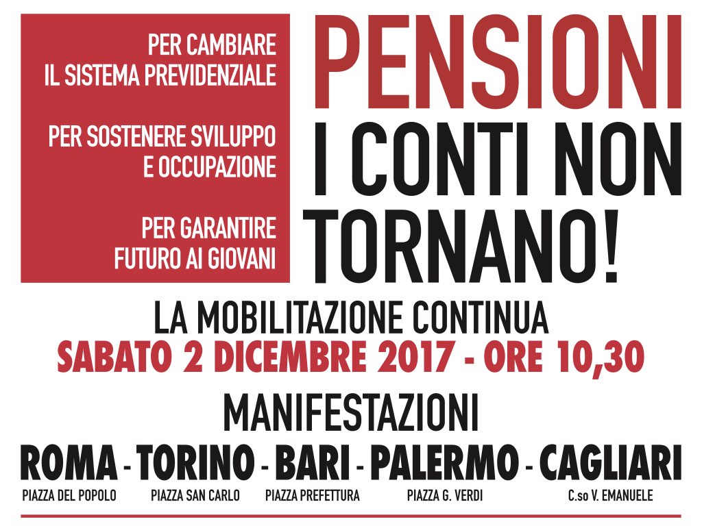#ContaIlLavoro: oggi la CGIL in Piazza – cronaca Twitter