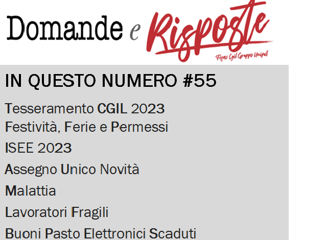 GRUPPO UNIPOL: Domande e Risposte, di tutto ma non tutto #55