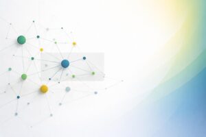 rete di nodi e connessioni (punti e linee sottili) che suggerisce organismi, ruoli e processi decisionali