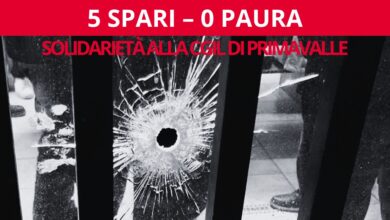 Generali: spari contro la CGIL nel quartiere di Primavalle a Roma – solidarietà alle compagne e ai compagni
