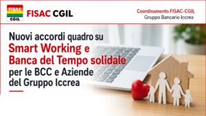 nuovi accordi su Smart Working e Banca del Tempo Solidale